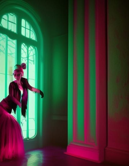 Gothic Portrait with Dynamic Lighting in 4K