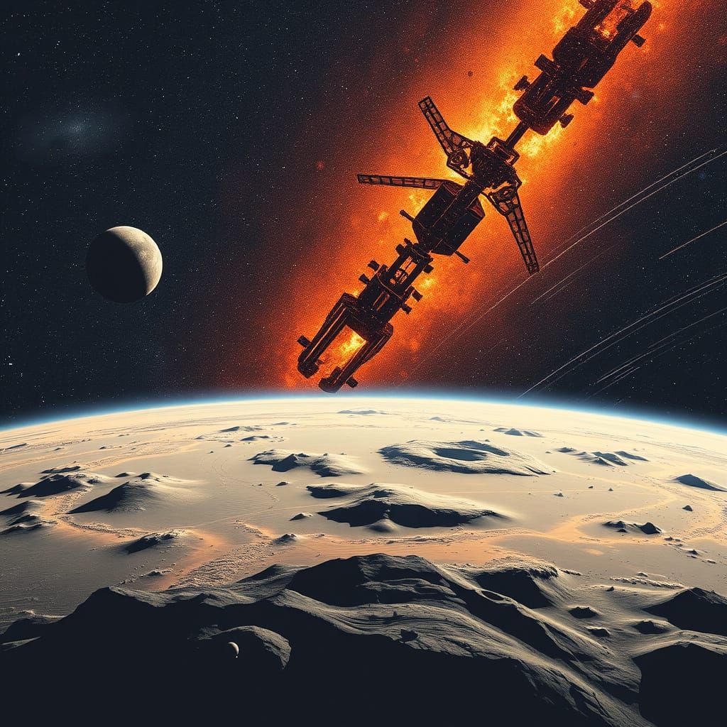 Nebula Cloudscape in Deep Space