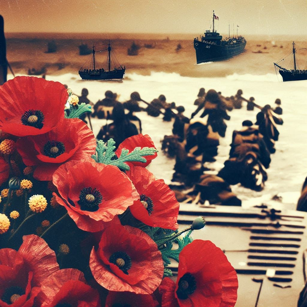 Normandy 1944: Remembering D-Day with Poppies