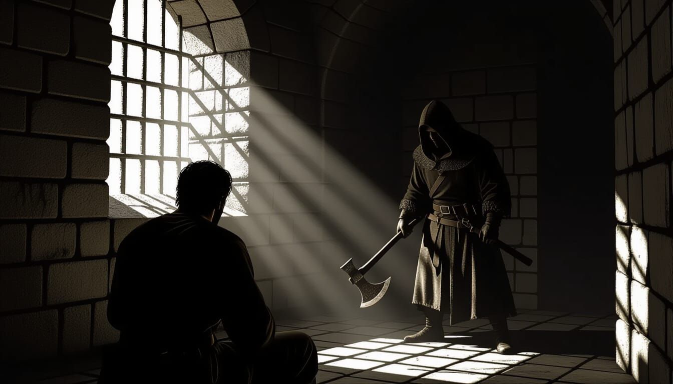 Executioner's Axe Sharpened in Ancient Cell View