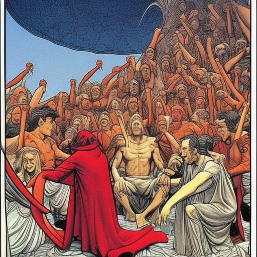 Dante's Divine Comedy: Sci-Fi Comic Art