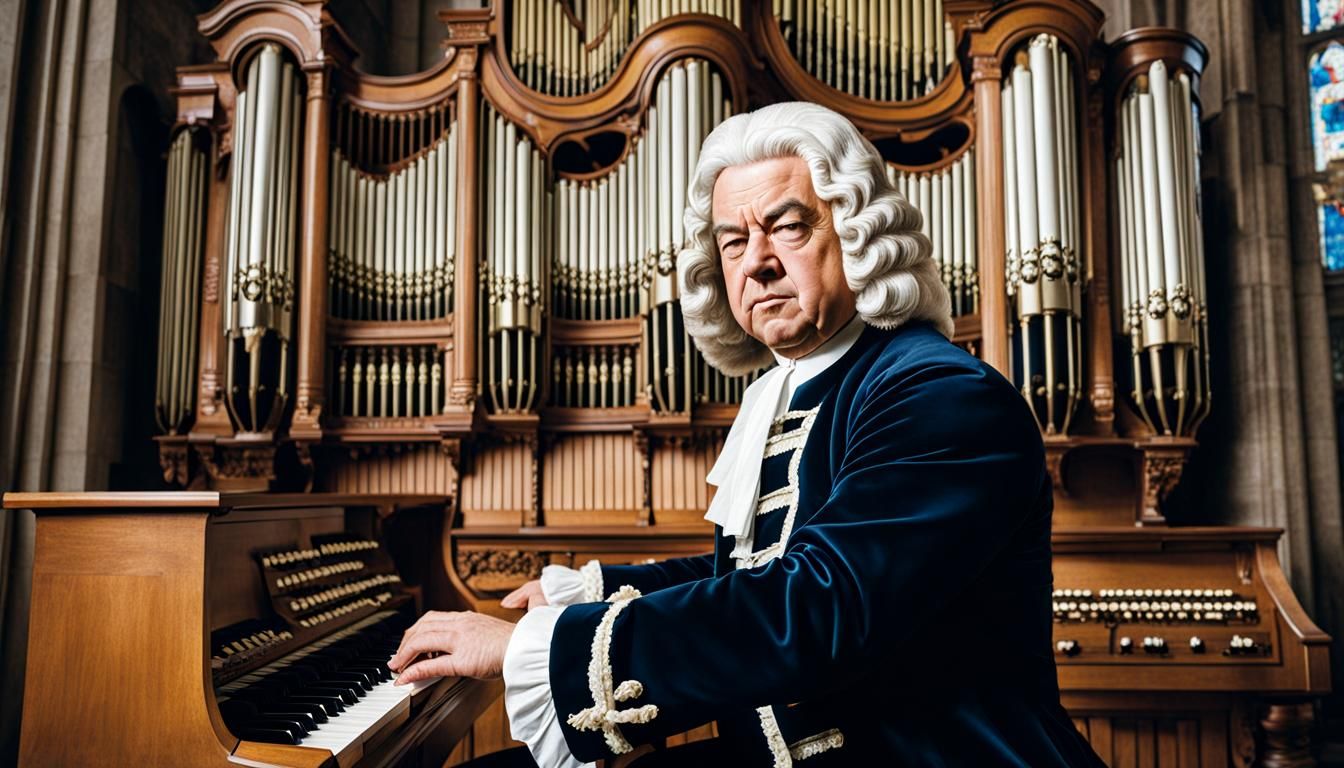Bach Composing Music at the Organ
