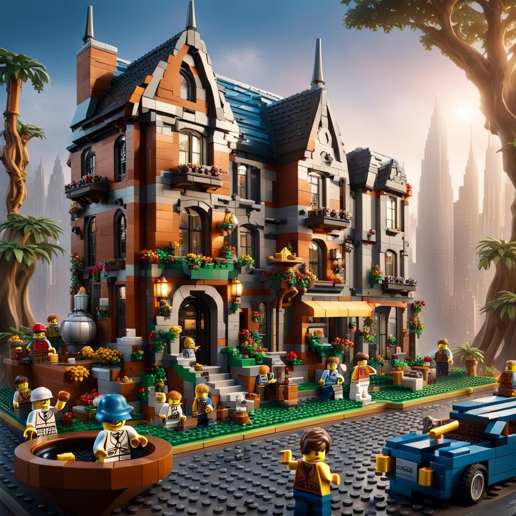 Lego Celebrities: Detailed Matte Painting in Unreal Engine 5