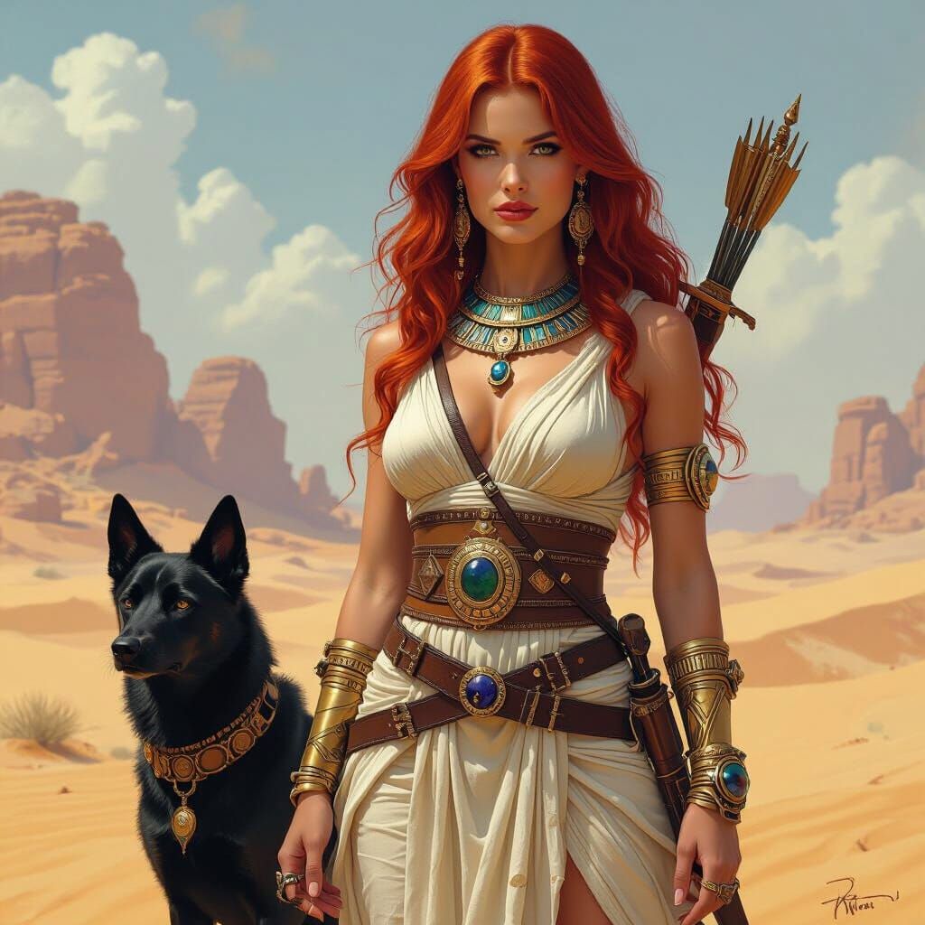 Desert Demigoddess in Egyptian Style