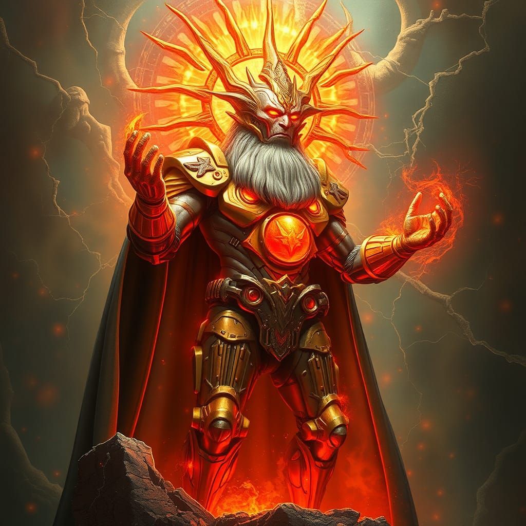 Biomechanical God Judging Biometric Art Contest