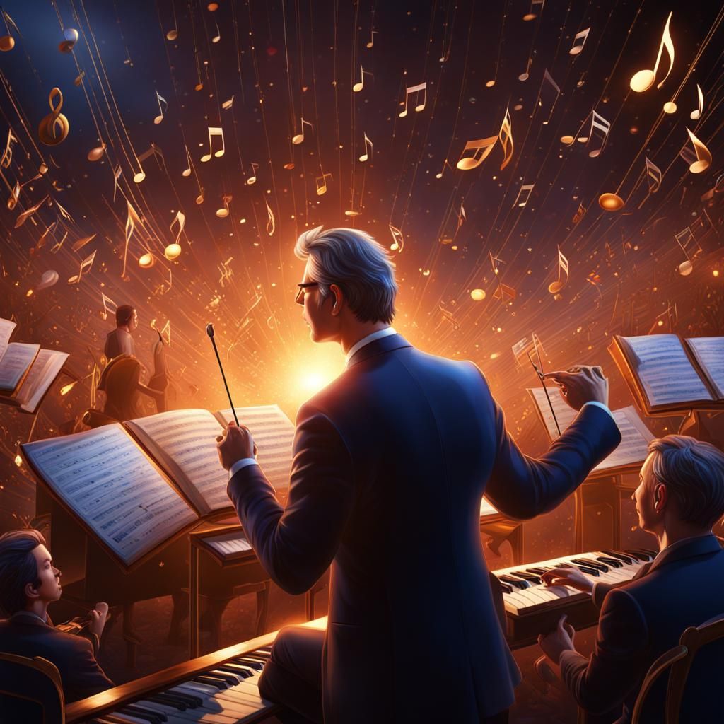 Musical Conductor Creates Earth in Fantasy Art