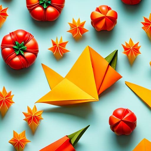 Edible Origami: Fruit and Pepper Papercraft