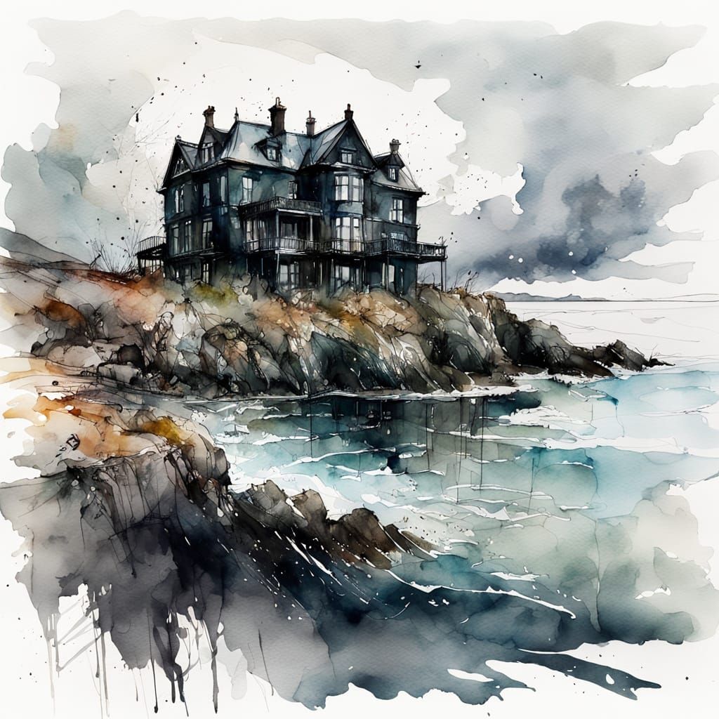 A strange house by the sea