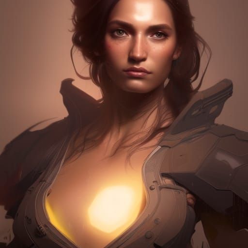 Ethereal Soul Hound Portrait in Hyperdetailed Style