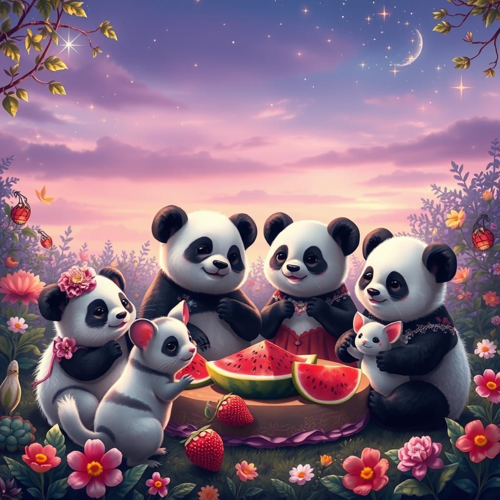 Whimsical Garden Gathering in Lavender Twilight