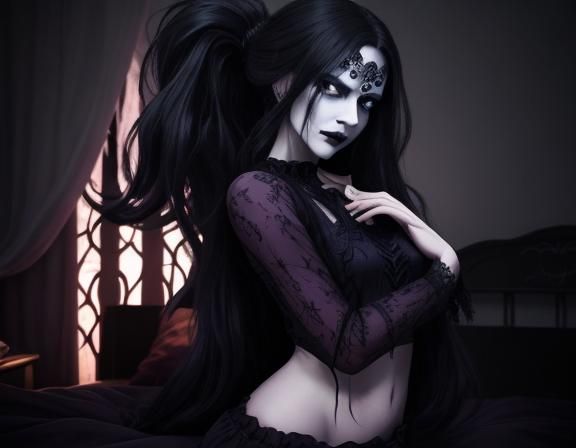 Eerie Sleep Paralysis Demon in Shadowy Reality