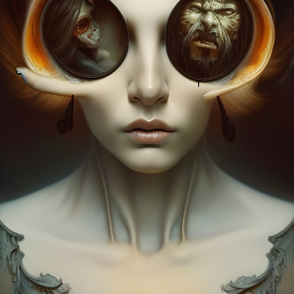 Detailed Painting of Despair and Destruction