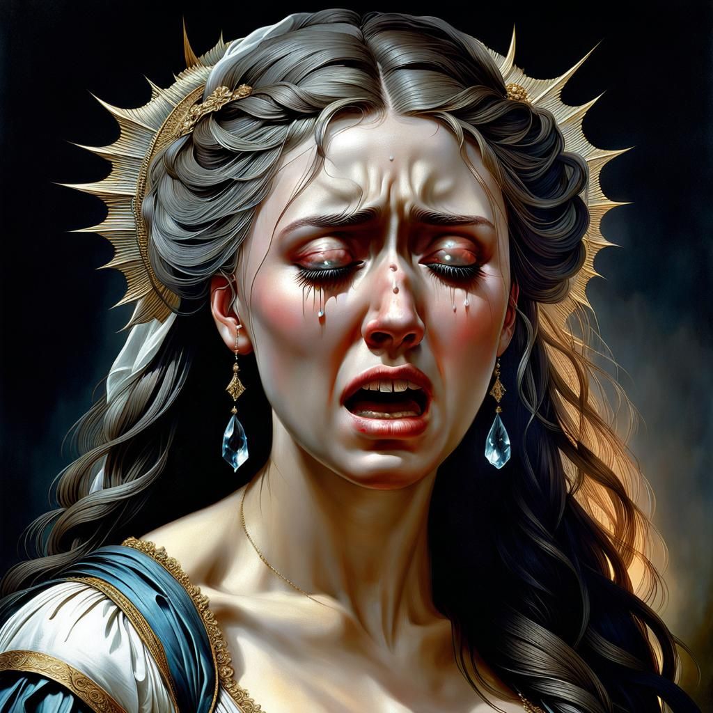 Sad Woman from the 17th Century