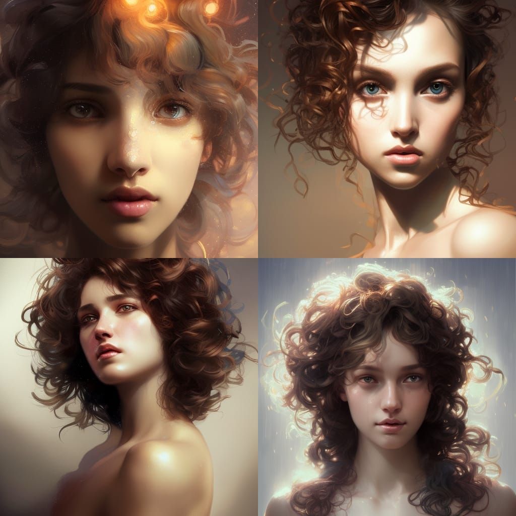 Beautiful Girl Portrait with Warm Lighting