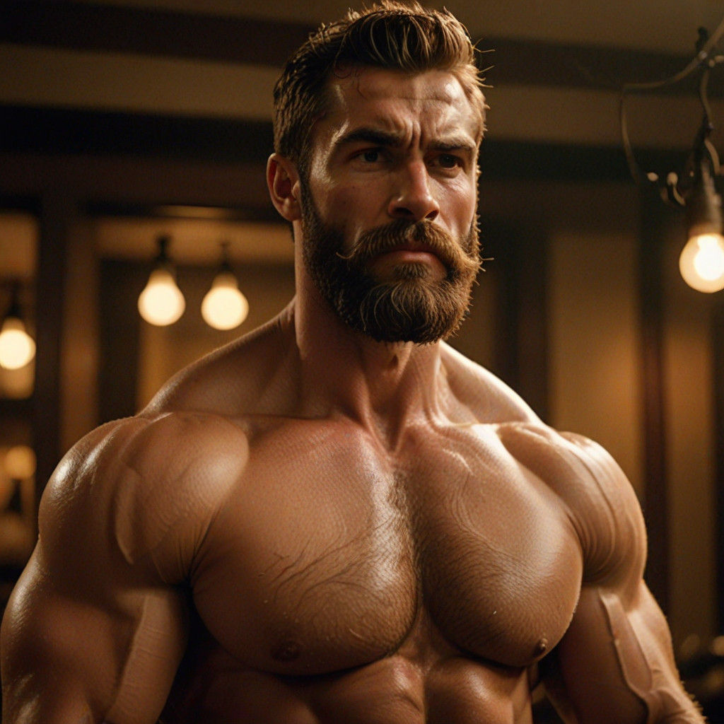 Heroic Figure in Warm Golden Light