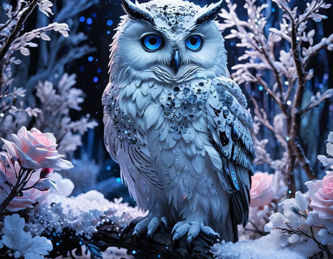 Holographic Crystal Geode in Neon UV Light