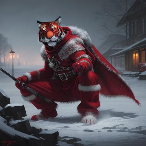 Baby Red Tiger Clause in Winter Wonderland, Comic Art