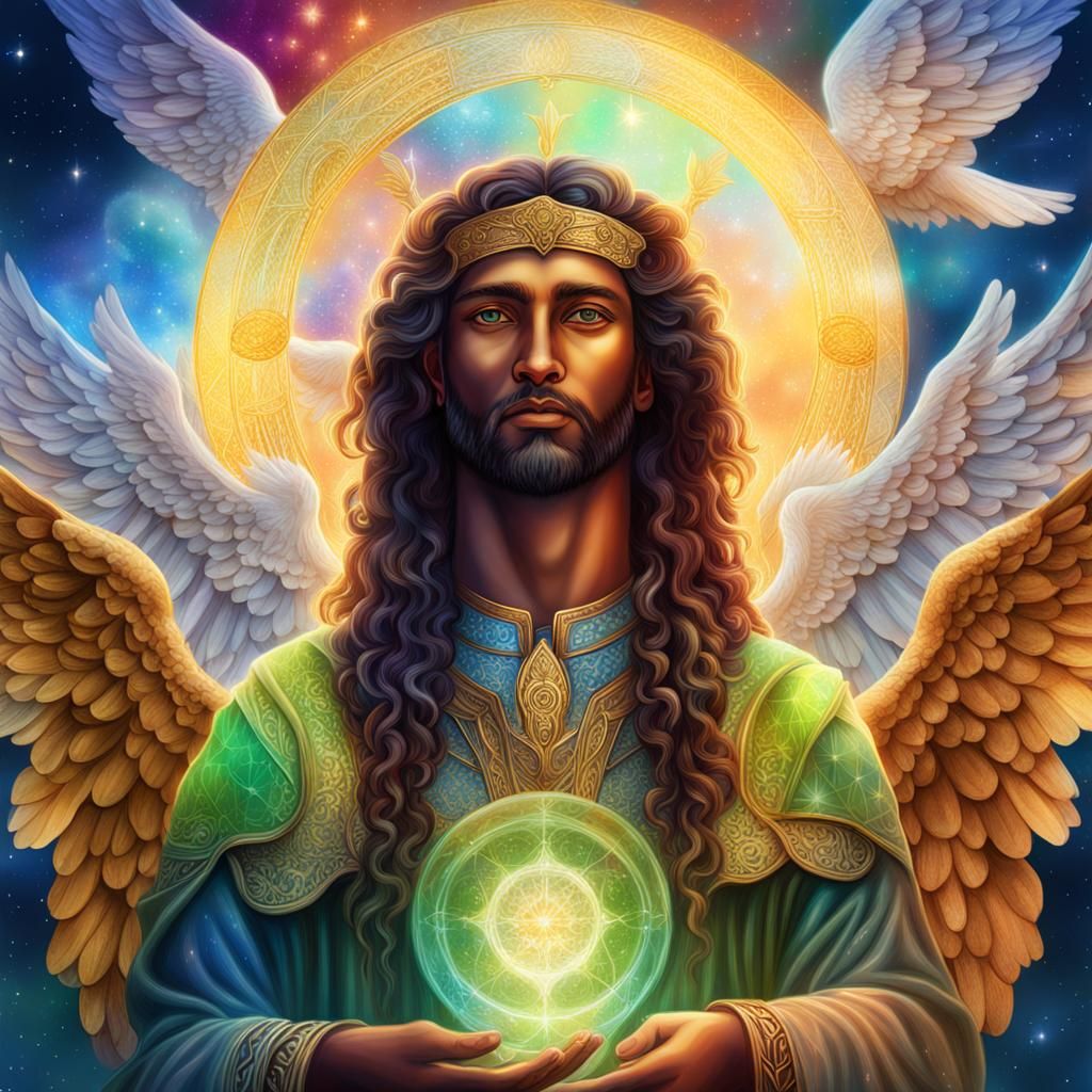 Archangel Raphael and Healing Angels in Cosmic Art