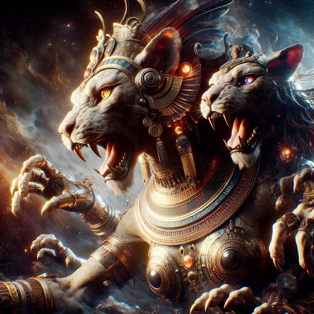 Sekhmet: Terrifyingly Beautiful Lion Goddess in Matte Painti...