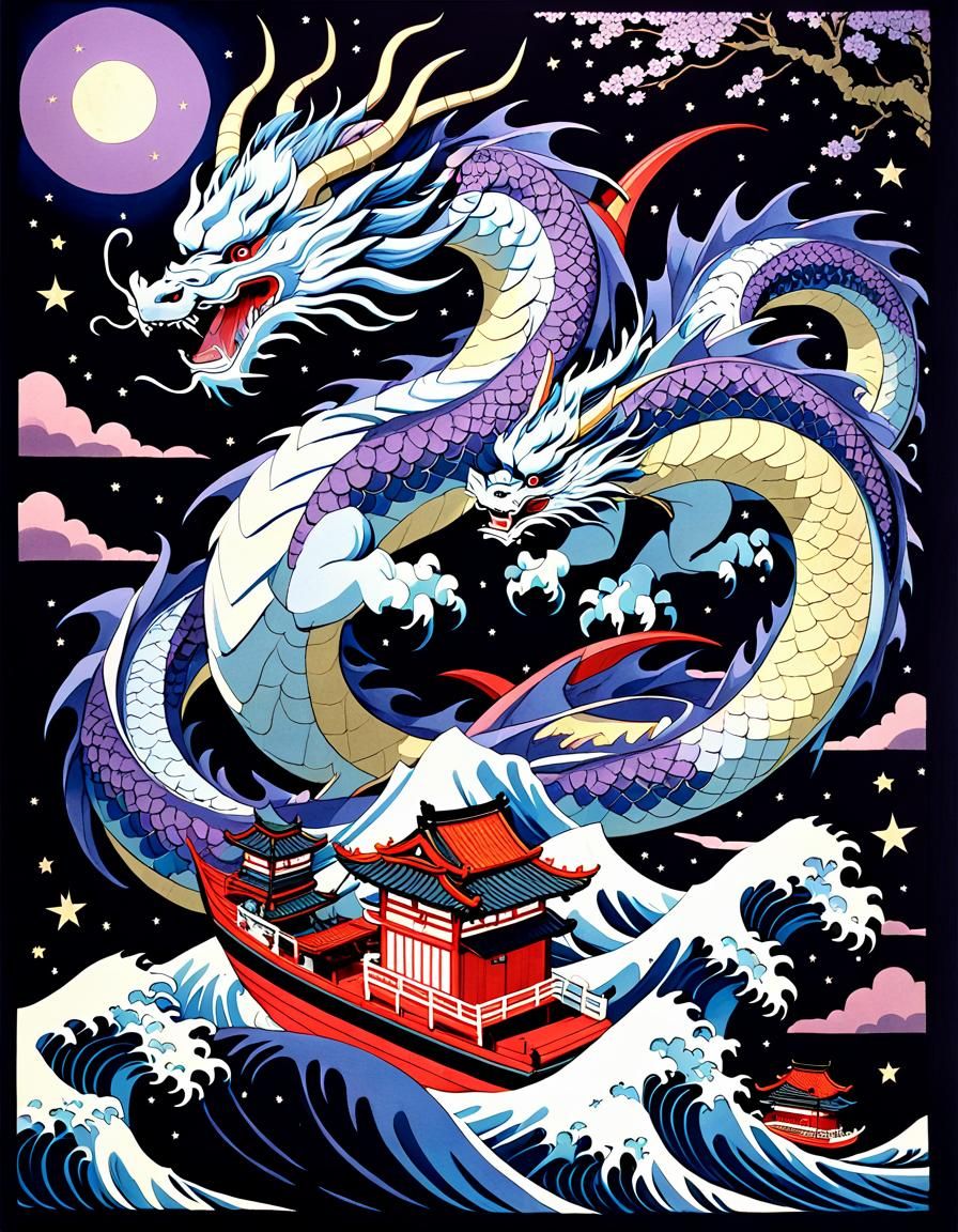 Ukiyo-e Dragon
