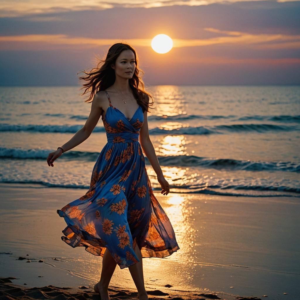 Summer Glau Dances at Sunset: A Cinematic Portrait
