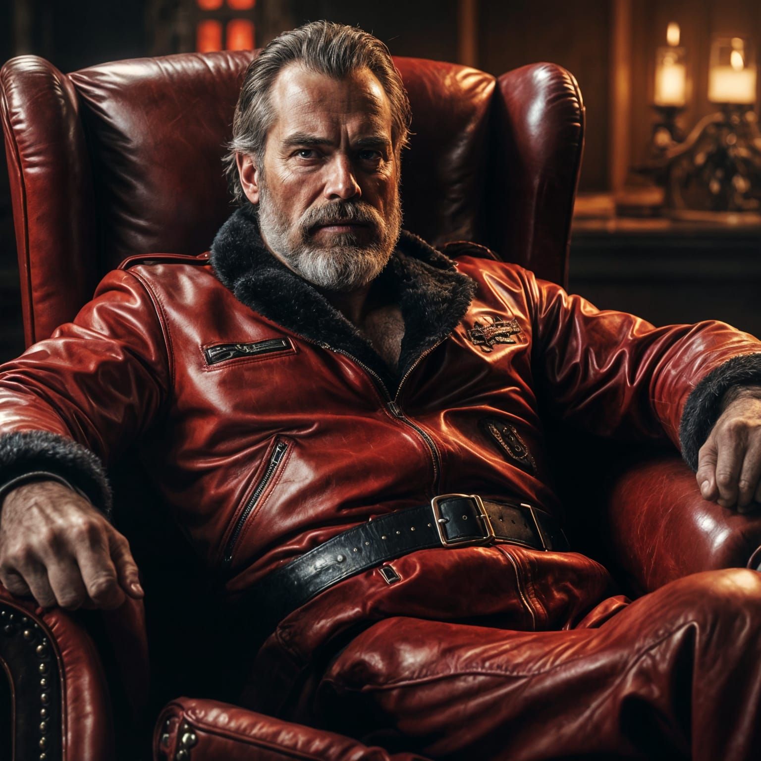 Santa leather daddy
