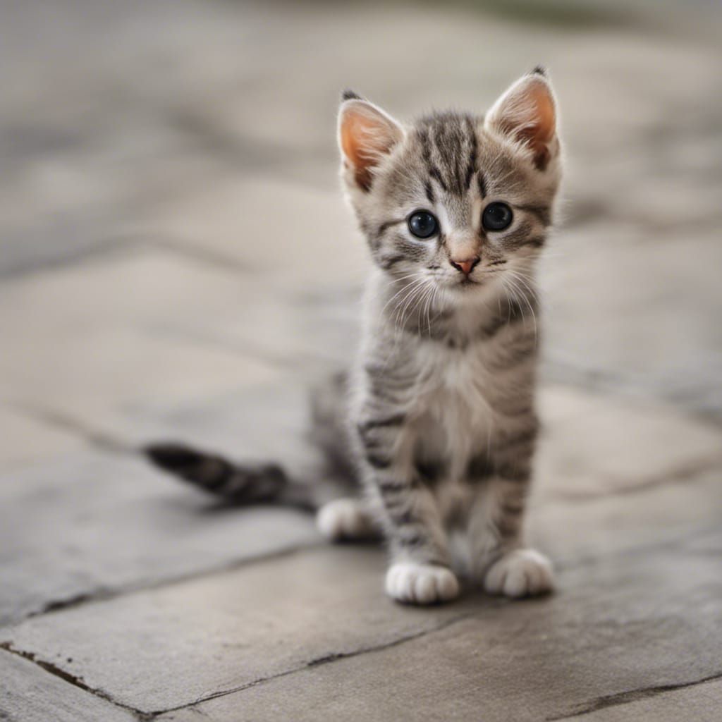 Cute Kitten's Relaxing Weekend