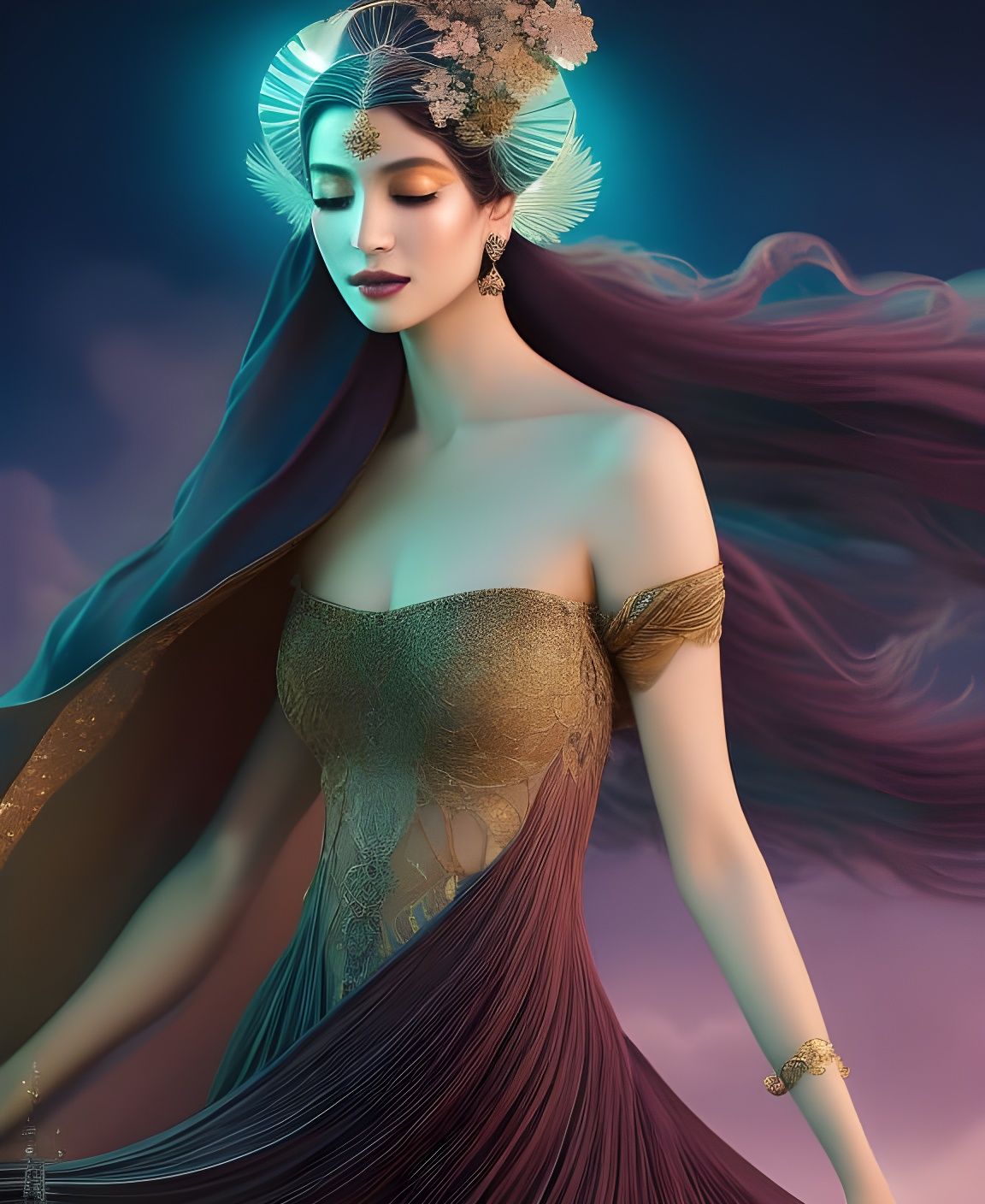 Seline, the first Dreamwalker, Lithe of Limb but Empty Eyed.