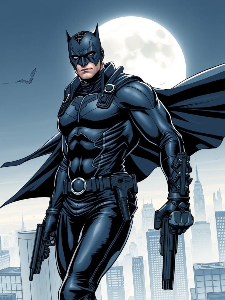 Dark Knight in Nocturne, Inspired by Jack Kirby