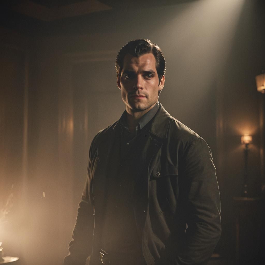 Dramatic Film Still of Henry Cavill