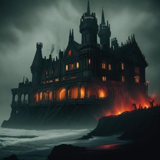 Monsters Rampage Through Alameda: Gothic Horror Art