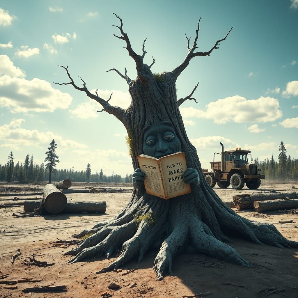 Tree of Wisdom in a Barren Landscape