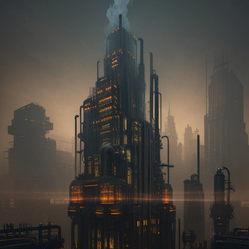 Dieselpunk Metropolis Unveiled in Vibrant Industrial Splendo...