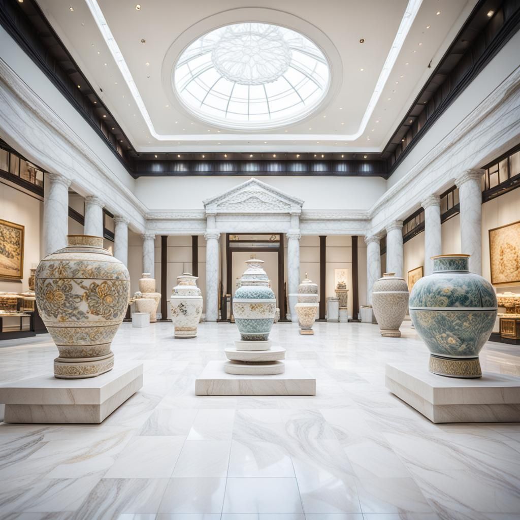 Museum Ceramics Exhibition in Marble Hall