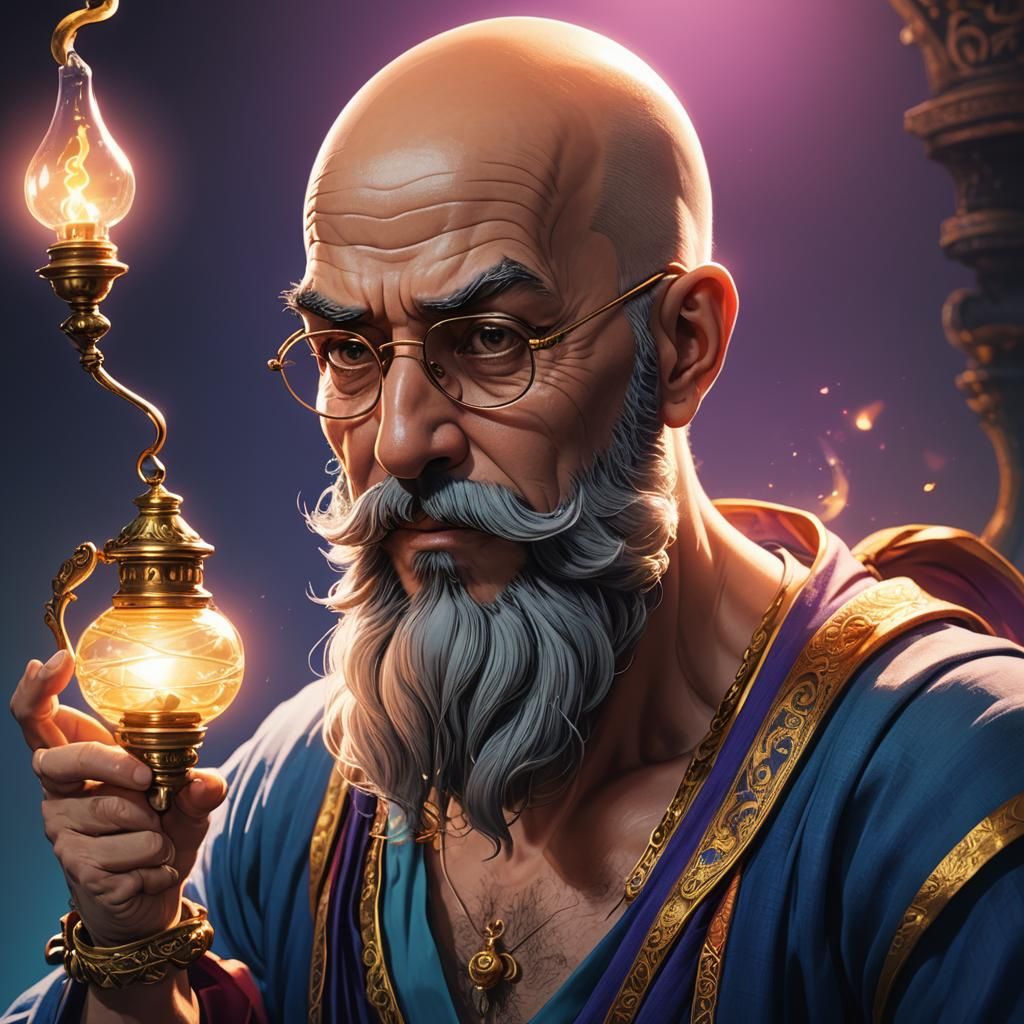 Genie Anime Portrait in Clip Studio Paint Style