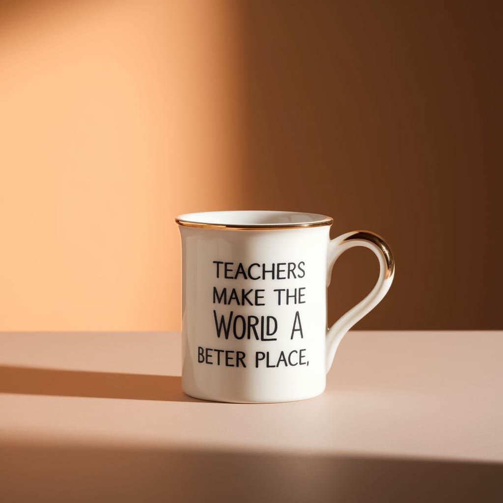 Beautiful Ceramic Mug in Sunset Hues with Heartfelt Message