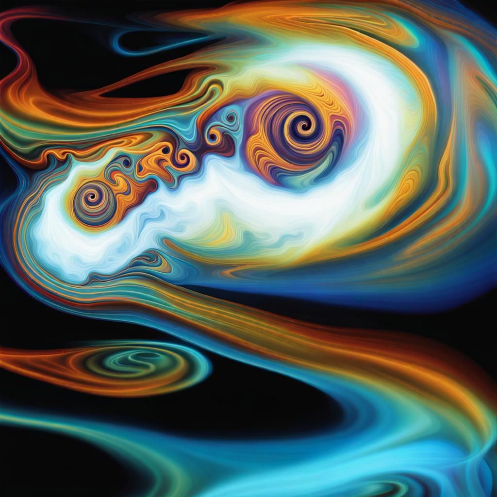 Colorful Phantom Spirits in a Mystical Dreamscape