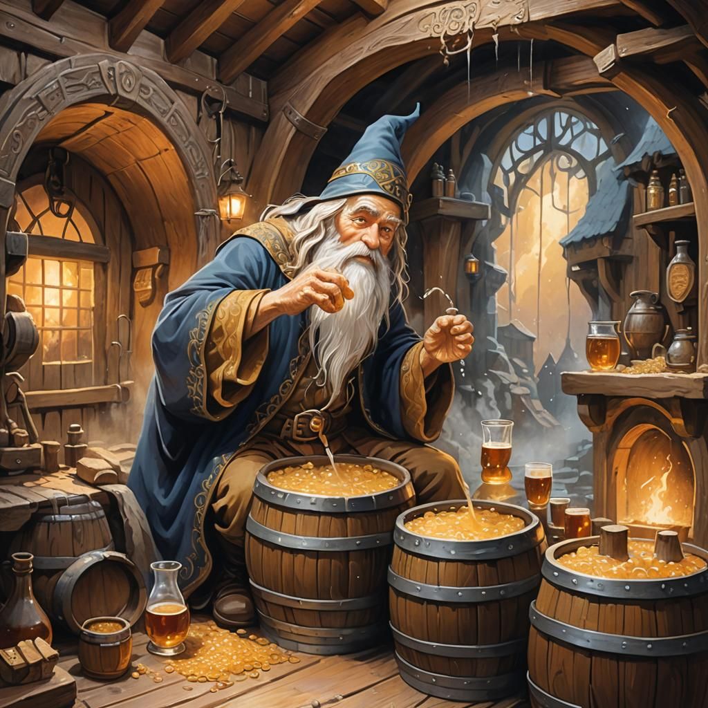 Wizard's Spell: Dwarven Ale in Mystical Alehouse