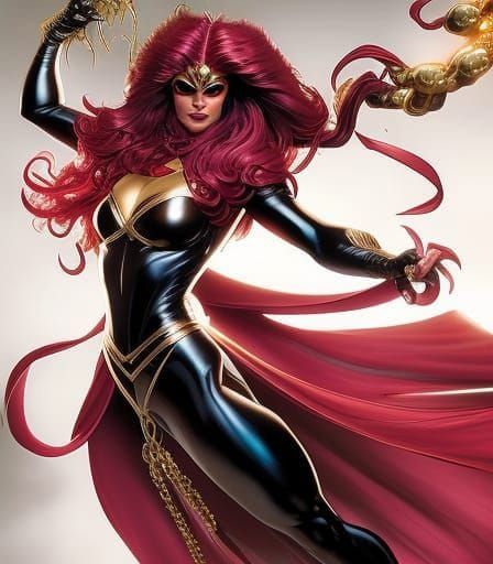 Trying to make a Female Superhero round #1