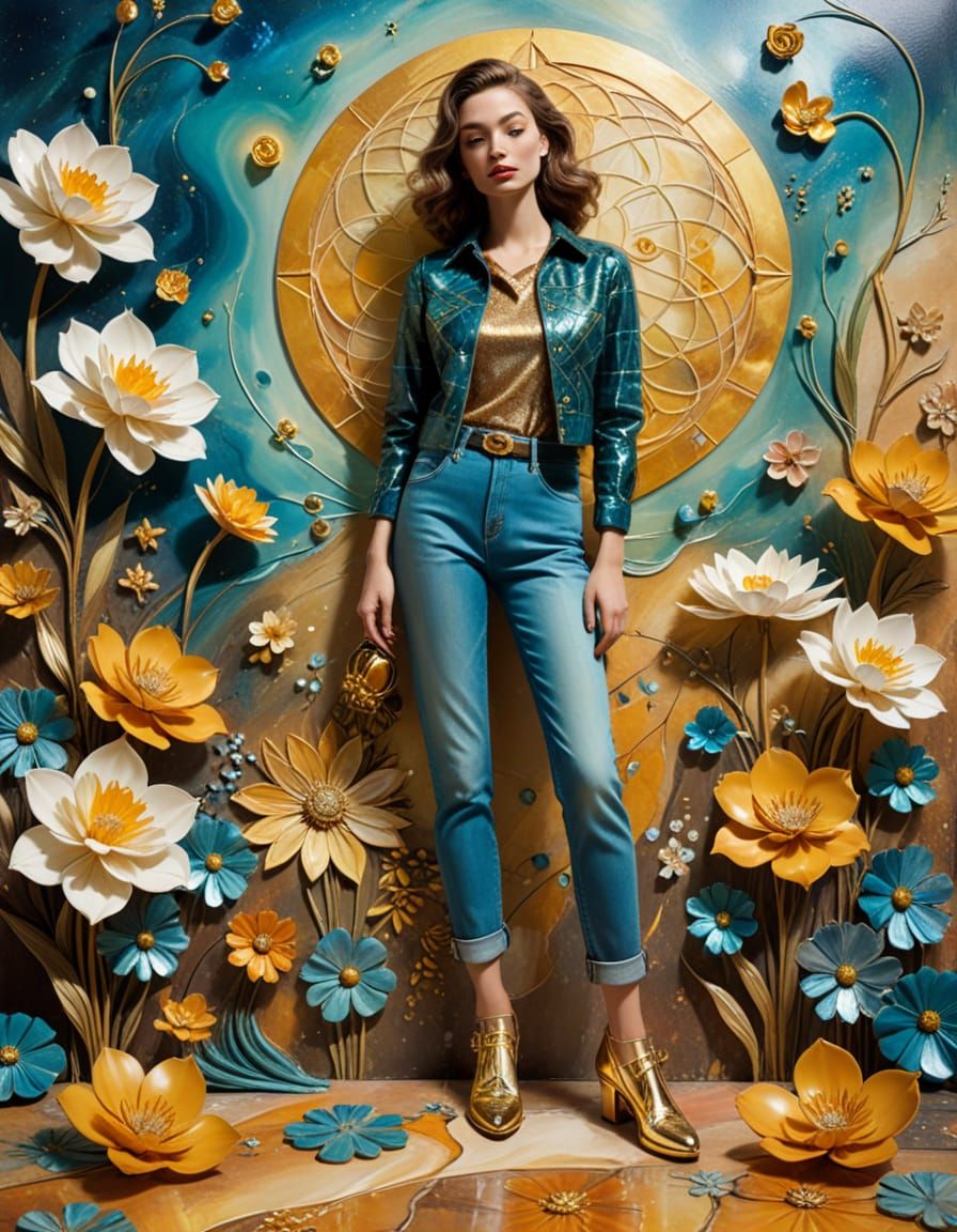 1950s Fashion in Surrealist Salvador Dali Style