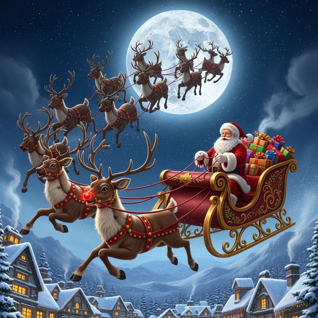 Santa's Sleigh Full of Presents