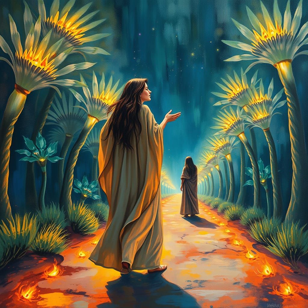 A Whimsical Invitation on a Shimmering Road