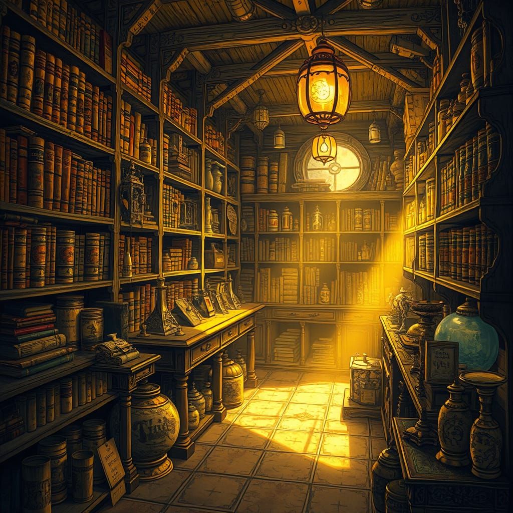 Enchanted Apothecary in Dreamlike Surrealism