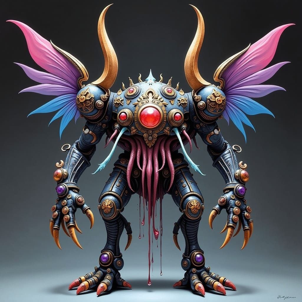 Biomechanical Celestial Abomination in Ito Style