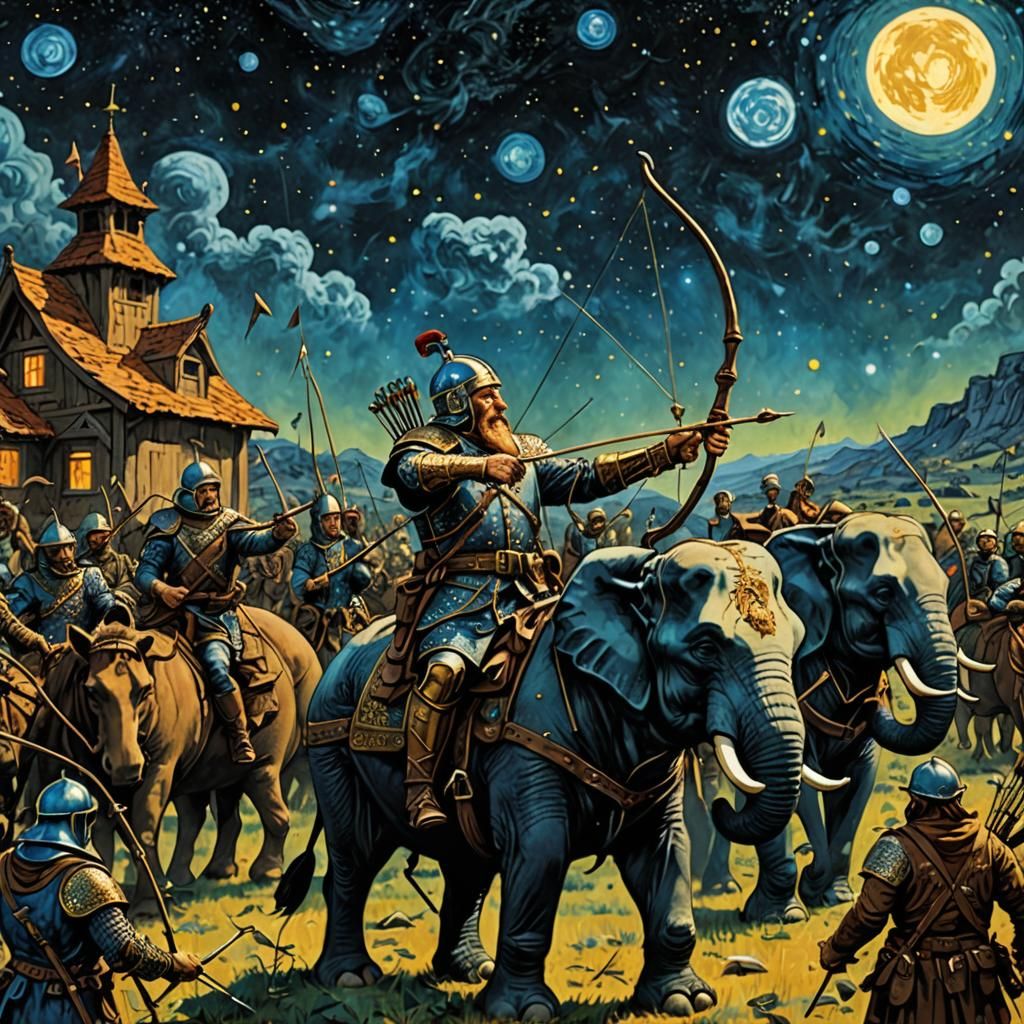 Hannibal’s Archers shoot a volley of arrows