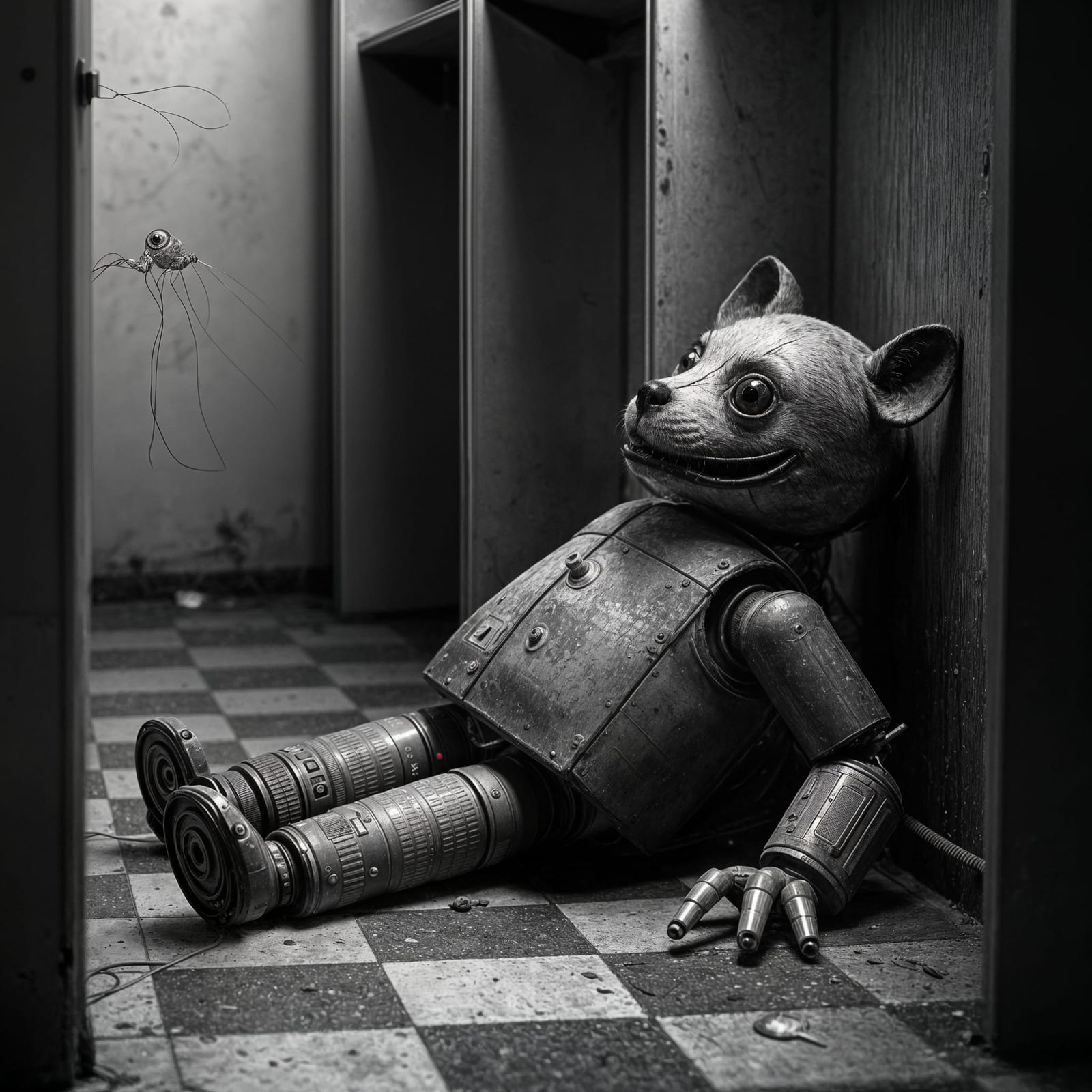 Disturbing Animatronic Horror in Analog Style