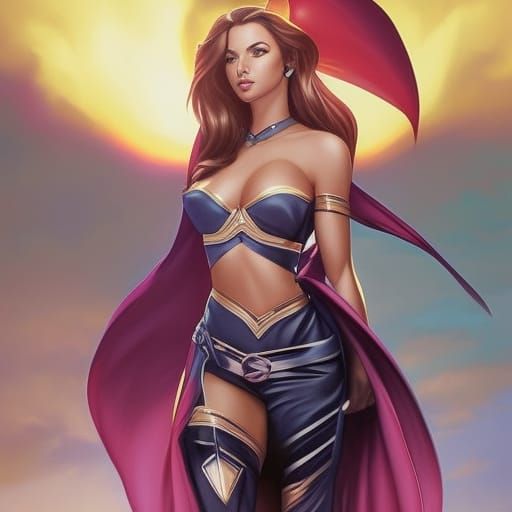 Portrait of a Woman in Painterly Style