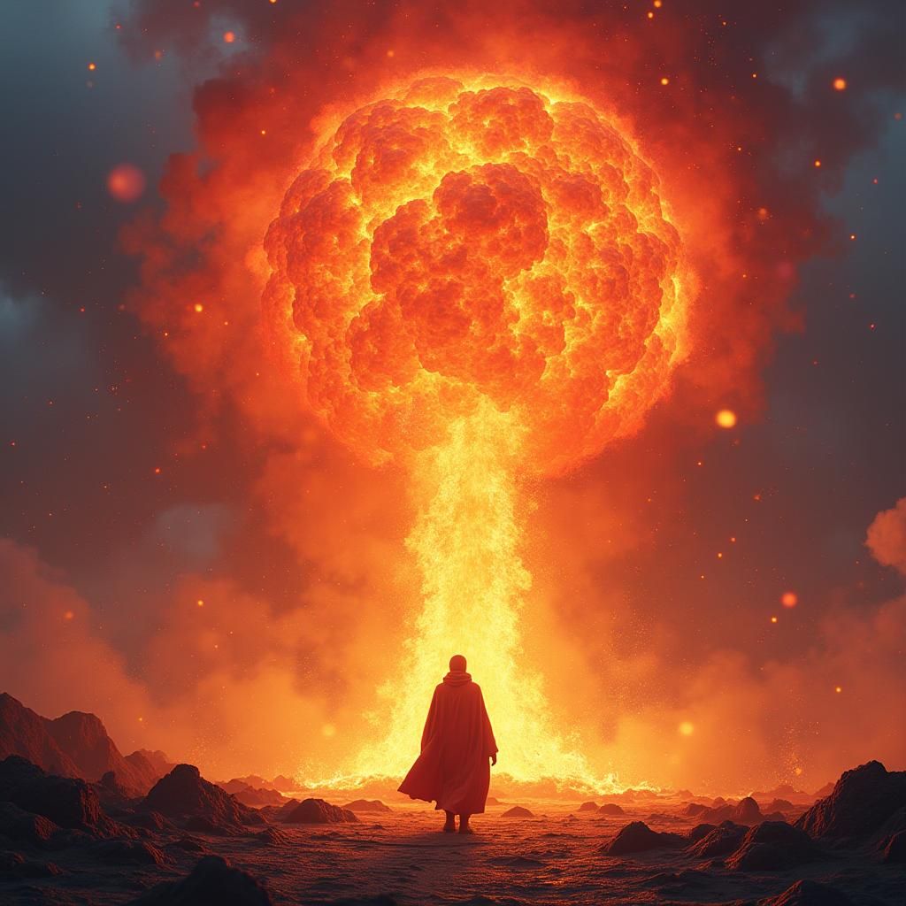 Red Bankai Unleashes Golden Lava Explosion