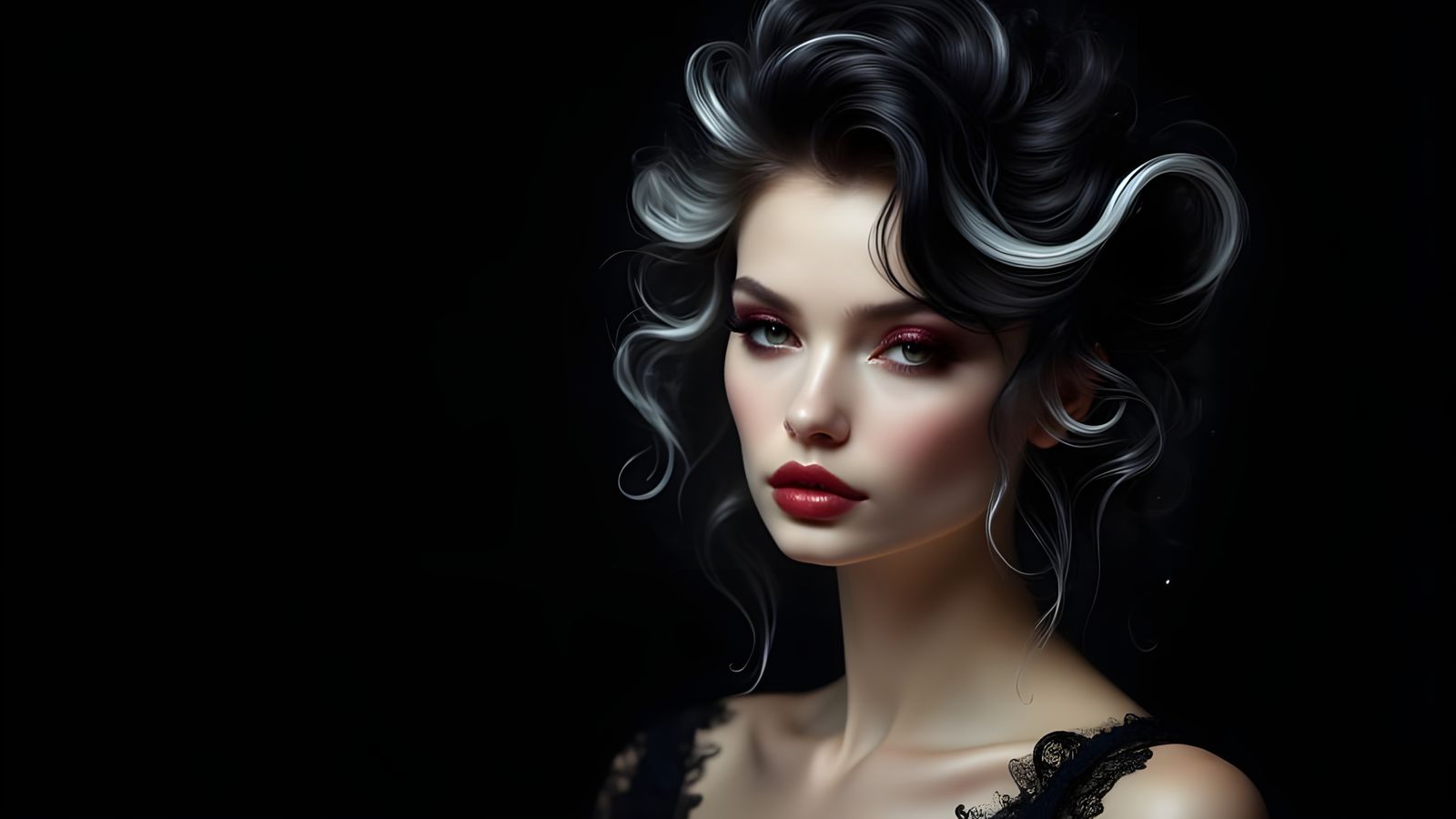 Gothic Elegance: A Woman of Mystery