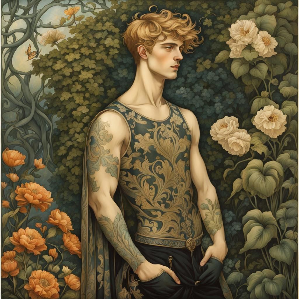 Art Nouveau Guy 231228D (Arthur Rackham)